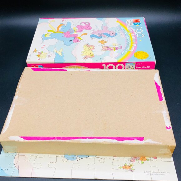 Vintage 80s My Little Pony Dancing Clouds Jigsaw Puzzle: 100 pcs - Complete - Picture 10 of 14